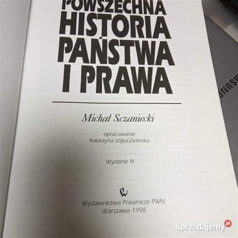 Powszechna historia państwa i prawa antykwariat Warszawa Sprzedajemy pl