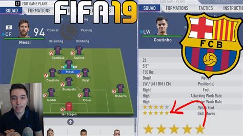 Fc Barcelona In Fifa 19 Team Review All Ratings And Player Stats