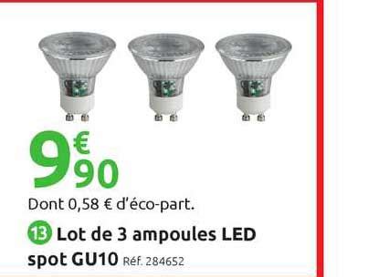 Promo Lot De Ampoules Led Spot Gu Chez Mr Bricolage Icatalogue Fr