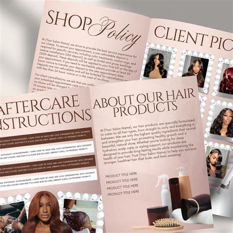 90s Magazine Template Hair Magazine Catalog Hair Magazine Salon
