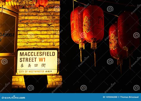 Red Lantern in Chinatown London Chinese New Year Editorial Stock Photo ...