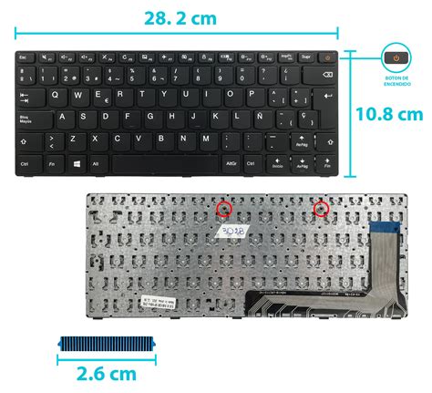 TECLADO LENOVO IDEAPAD 110 14ISK E41 10 E41 15 E41 20 E41 25 BOTTON