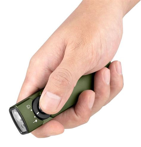 Olight Arkfeld Rechargeable Cool White LED Flat Flashlight OD Green