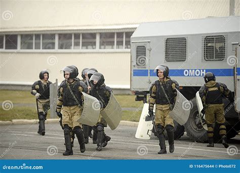 The Special Police Force Of The Omon Editorial Stock Image Image Of