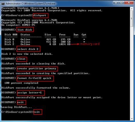 Format Memory Card Using Cmd Financial Report