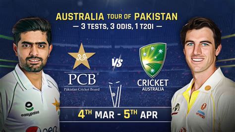 Watch Pakistan Vs Australia Australia Tour Of Pakistan Live