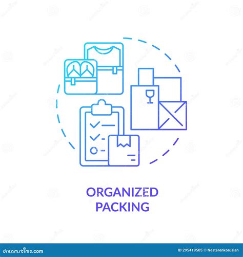 Organizing Linear Icons Signs Symbols Vector Line Illustration Set