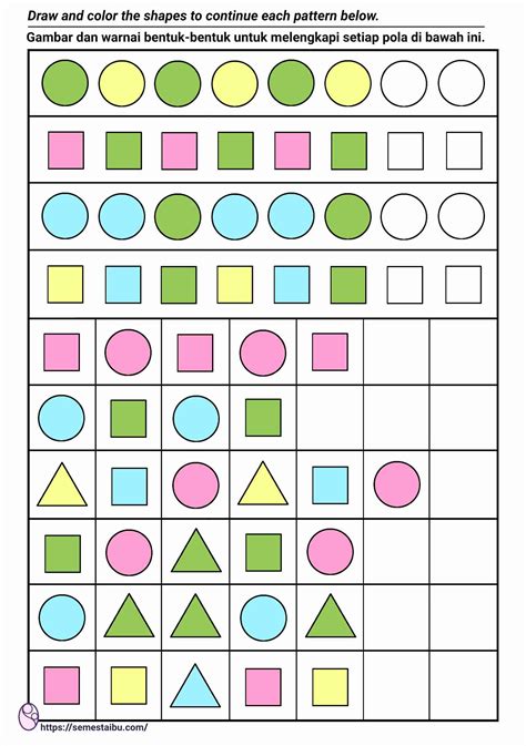 Kognitif: Melengkapi Pola - Geometri (4)