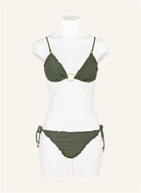 Banana Moon Couture Triangel Bikini Top Ako Nirina In Khaki