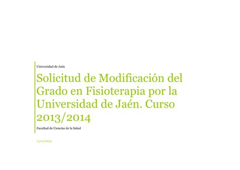 Solicitud De Modificaciones Memoria Grado