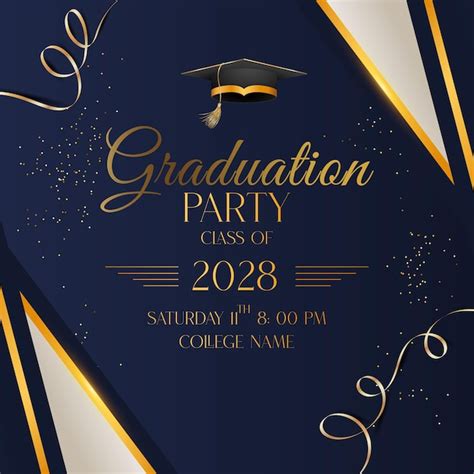 Premium Vector Vector Illustration Of A Graduation Party Class Of