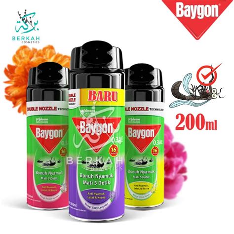 Jual Baygon Aerosol Anti Nyamuk Semprot 200ml Shopee Indonesia