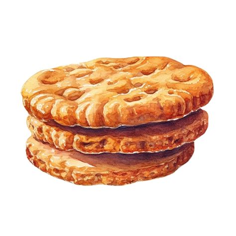 Conjunto Vectorial De Galletas De Variedad Horneadas A Partir De Harina