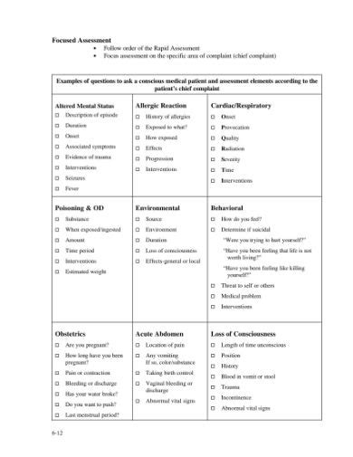 Clinical Assessment 7 Examples Format Pdf