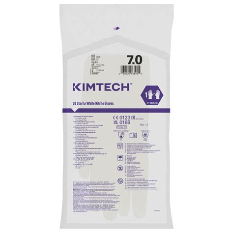 Kimtech™ G3 Sterile White Nitrile Hand Specific Gloves 56890 Formerly