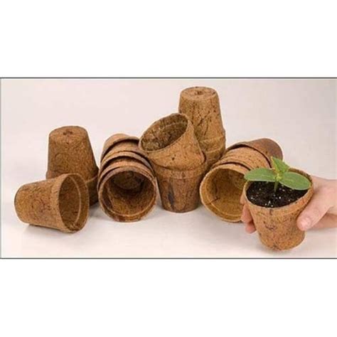 Natural 4 Inch Brown Coconut Coir Garden Seedling Pot At Best Price In