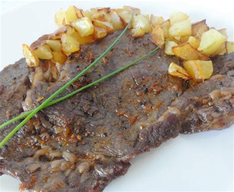 Entrecôte marinée sauce à l échalote Aux Fourneaux