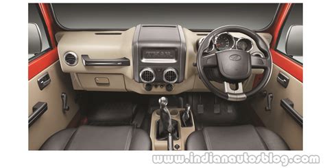 2015 Mahindra Thar facelift interior press shots