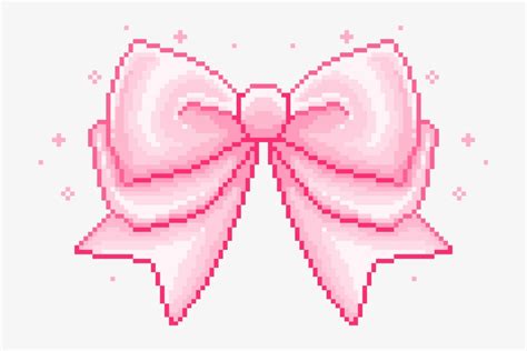 Cute Pink Bow Aesthetic Soft Kawaii Pixel Art Pixelart Aesthetic