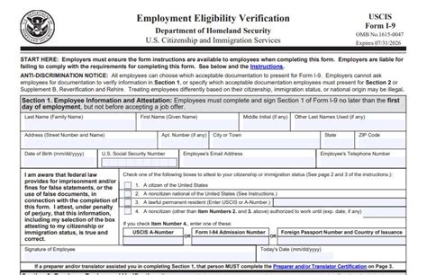 New I-9 Form Released – Executive HR Consulting Group