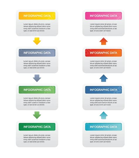 矢量信息圖表 包含 8 個用於商業和網頁設計的數據模板 向量 信息 标签 傳單向量圖案素材免費下載，png，eps和ai素材下載