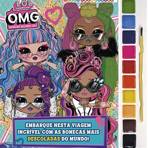 Livro Para Colorir LOL Surprise Omg Ed Online PT 1 UN Artes