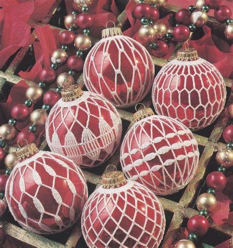 Free Crochet Pattern Christmas Ball Covers Christmas Ornament Crochet