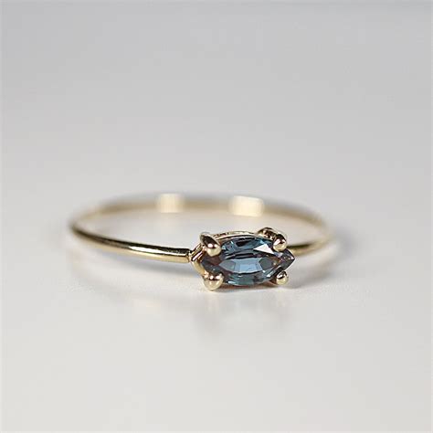 Alexandrite Ring 14k Gold Alexandrite Engagement Ring - Etsy