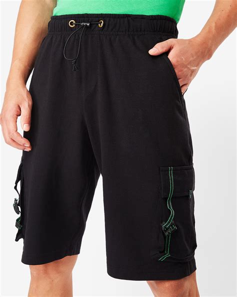 Buy Mens Black Cargo Shorts Online At Bewakoof