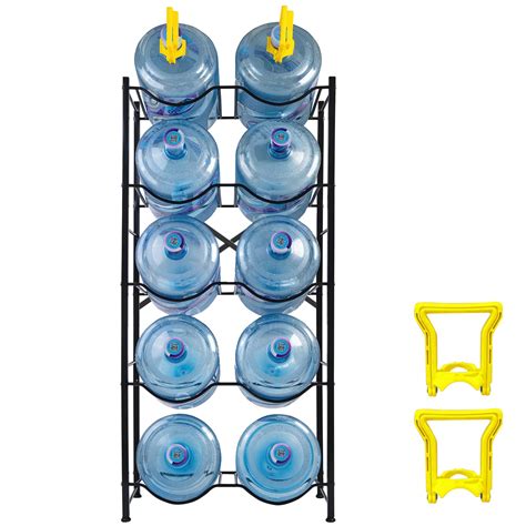 ULTRAHOME 5 Gallon Water Bottle Rack Storage, 5-TIER Water Bottle ...