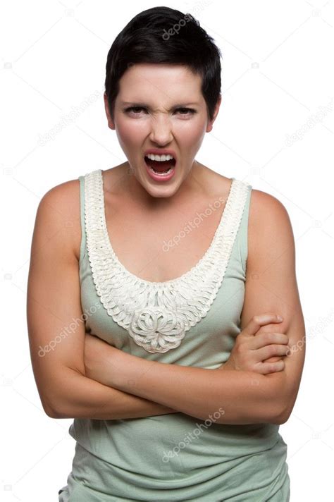 Angry Yelling Woman — Stock Photo © keeweeboy #5133252