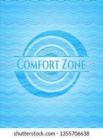 Comfort Zone Water Representation Style Emblem Stock Vector Royalty