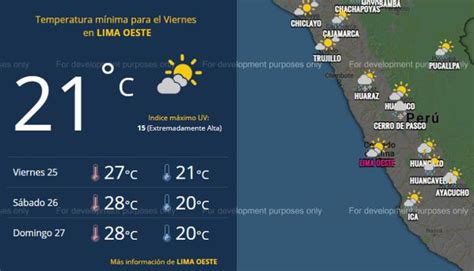 Clima En Lima Pronóstico Del Tiempo De Senamhi Para Hoy Viernes 25 De