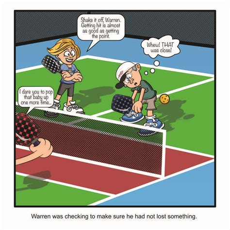 Funny Pickleball Cartoon Funny Comic Book Cover Shake It Off