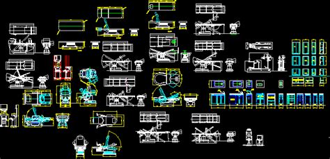 Hospital Furniture 2D DWG Block For AutoCAD Designs CAD