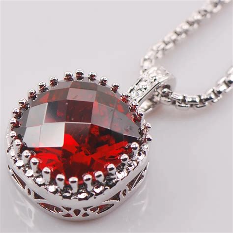 Garnet Sterling Silver Fashion Jewelry Pendant Te In Pendants