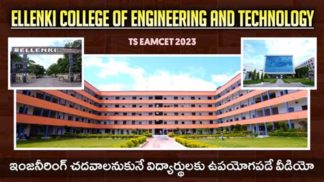 Ellenki College Of Engineering And Technology Ts Eamcet 2023 Yoursmedia Engineering