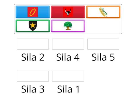 Pasangkan Simbol Sila Pancasila Dengan Benar Match Up