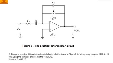 Solved: The Practical Differentiator Circuit Design A Prac... | Chegg.com