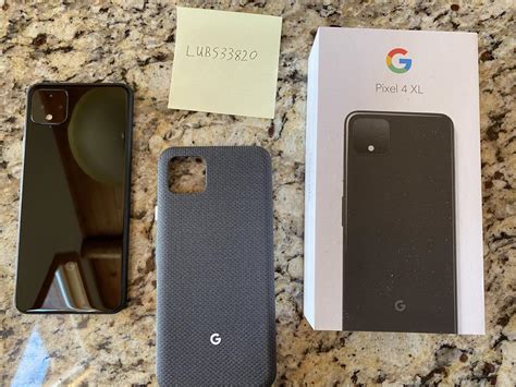 Google Pixel 4 XL Unlocked Black 128GB 6GB G020J Google Edition