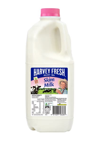 Harvey Fresh Skim Milk 2 L WA Only Lactalis Foodservice