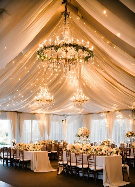 Lexica Design A Tent Wedding Ceremony With Chandeliers And All White