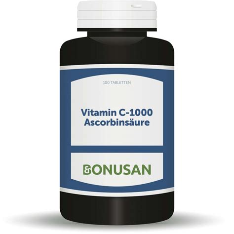 Vitamin C Ascorbinsäure 1000 mg Tabletten 100 Stk Naturesan Shop