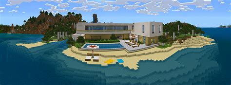 Luxury Beachside Mansion By Razzleberries Minecraft Marketplace Map