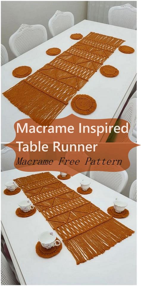 Modern Macrame Table Runners for the Festive Season