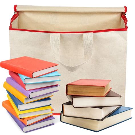 Piexim Highly Durable Quality Book Storage Bag With Zip Closer Amazon