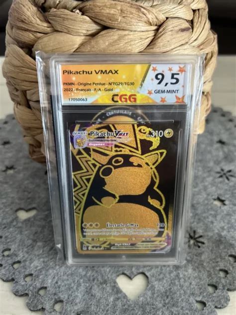 CARTE POKÉMON PIKACHU VMAX GOLD TG29 TG30 Origine Perdue EB11 FR CGG