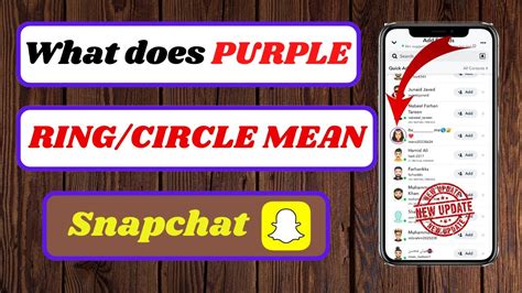 What Does The Purple Ring Mean On Snapchat Quick Add What Does The