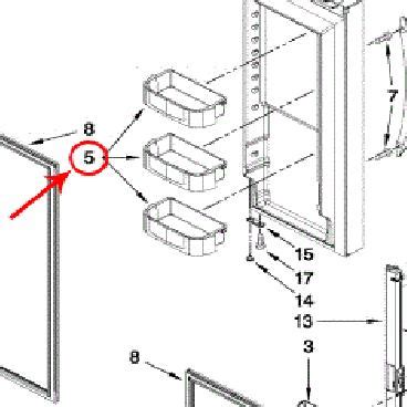 Whirlpool Part WPW10224961 Door Bin OEM