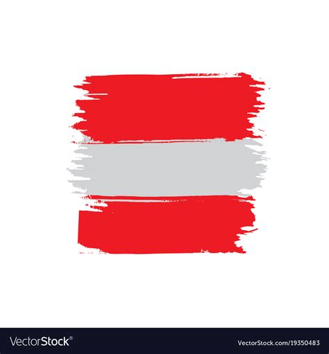 Austria flag Royalty Free Vector Image - VectorStock